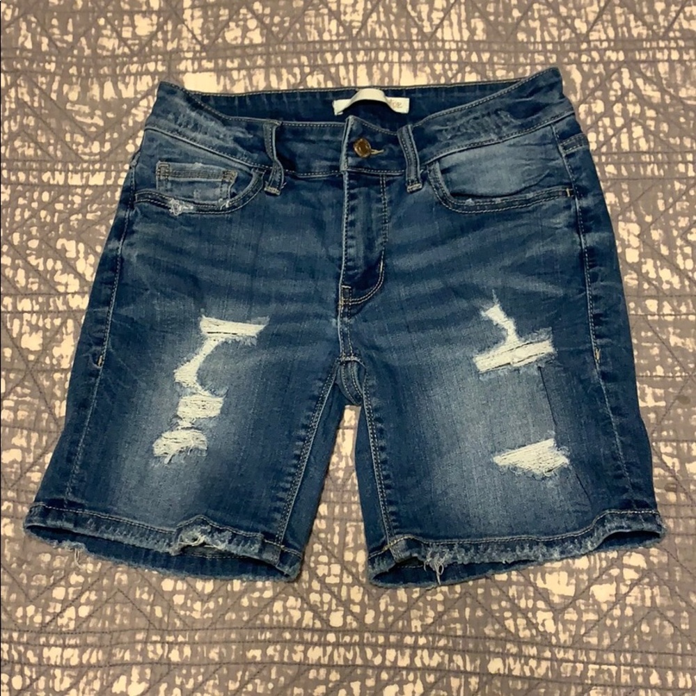 Denim shorts
